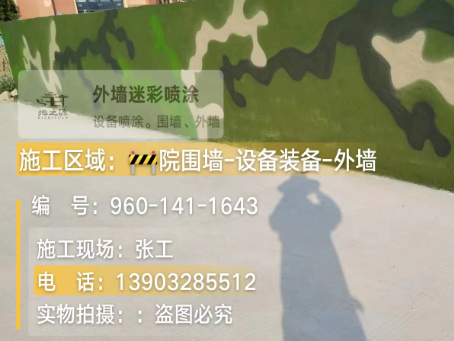 图木舒克 迷彩漆喷涂价格（按平方米计费）